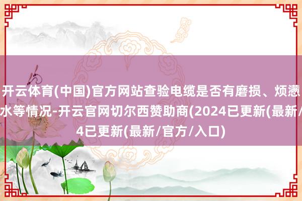 开云体育(中国)官方网站查验电缆是否有磨损、烦懑、腐蚀或进水等情况-开云官网切尔西赞助商(2024已更新(最新/官方/入口)